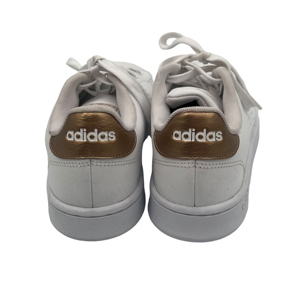 adidas Cloud White Metallic Gold Stan Smith Shoes Size 8 Women's - Picture 7 of 8